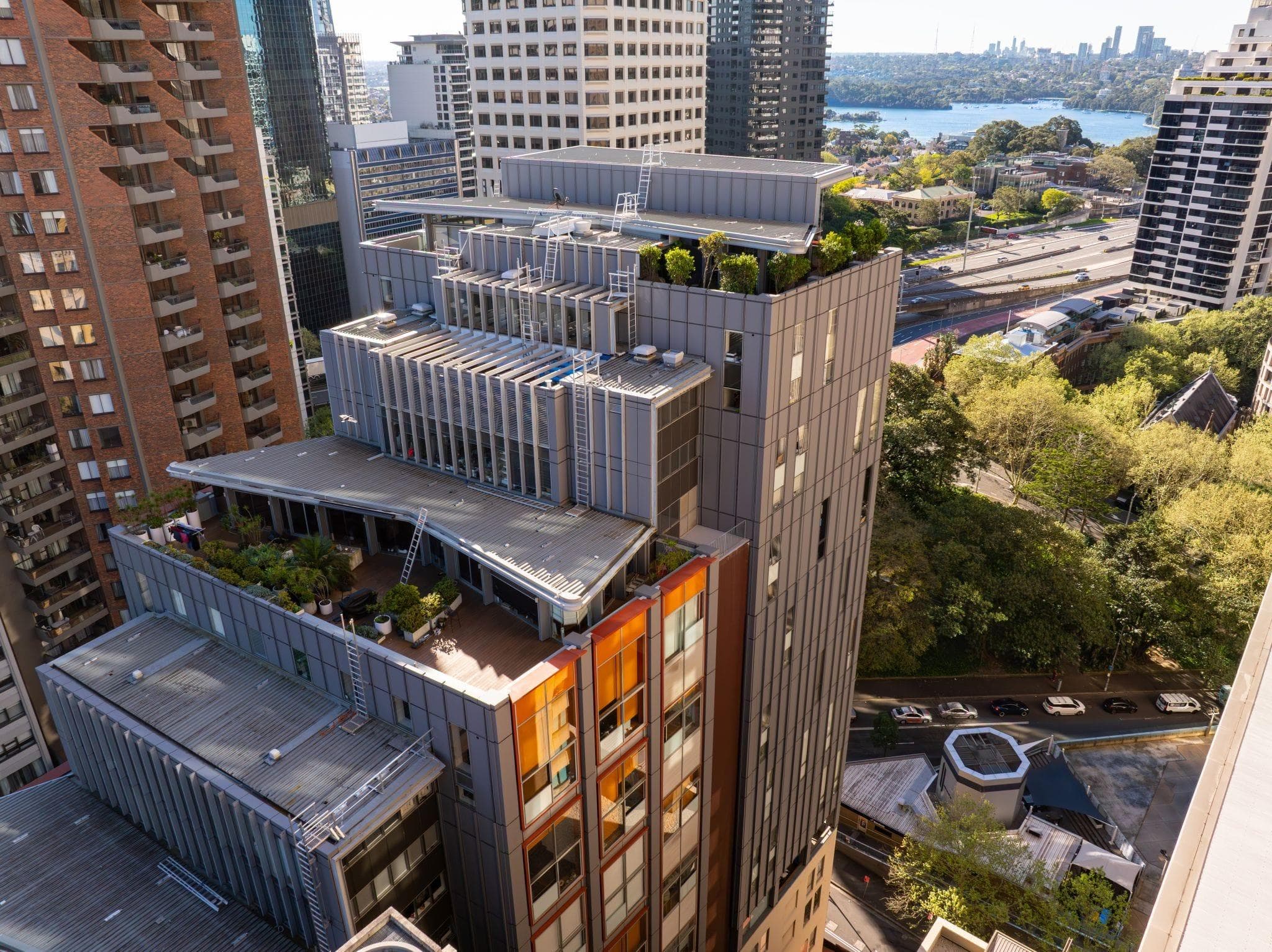 Aerial view of Portico Apartments with ALPOLIC™ NC/A1 façade upgrade